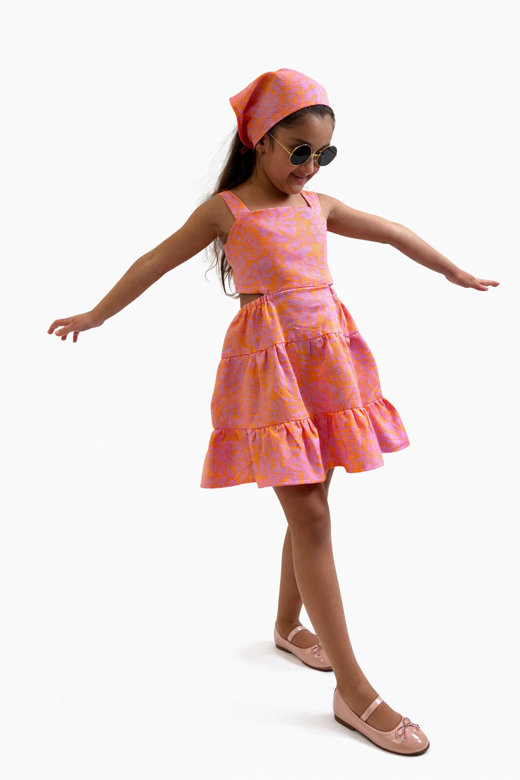 Pink Sunset Bow Dress