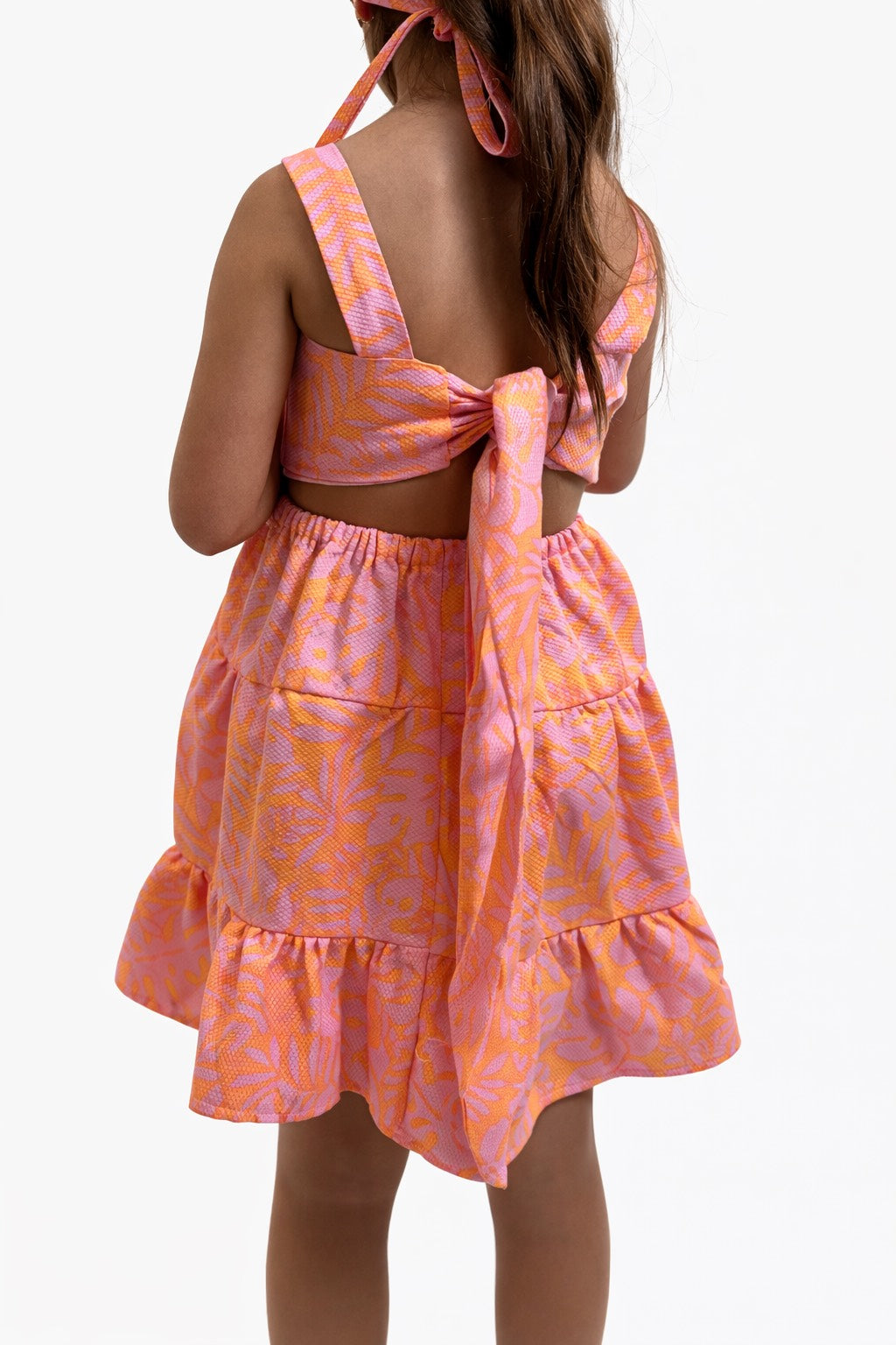 Pink Sunset Bow Dress