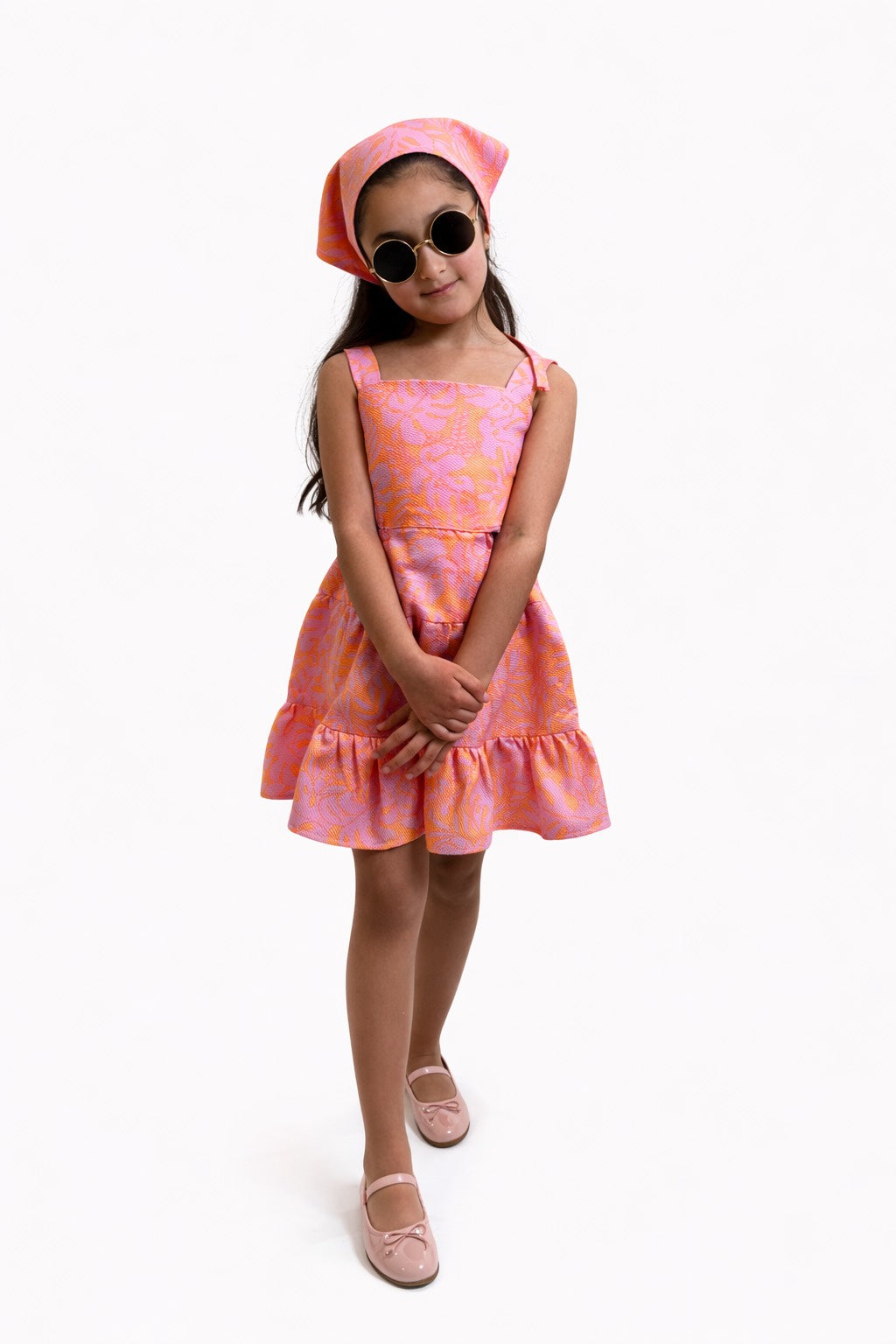 Pink Sunset Bow Dress