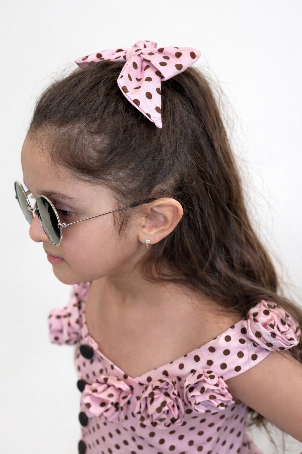 Pink Polka Dot Two-Piece Set