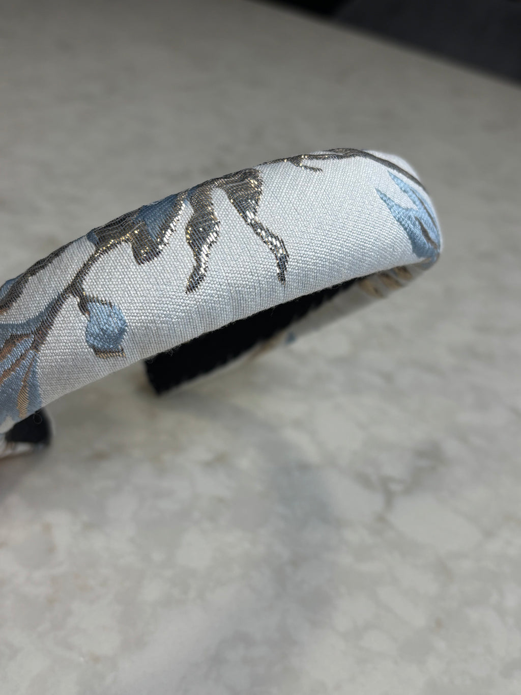 A matching hair bow for the chic two-piece set