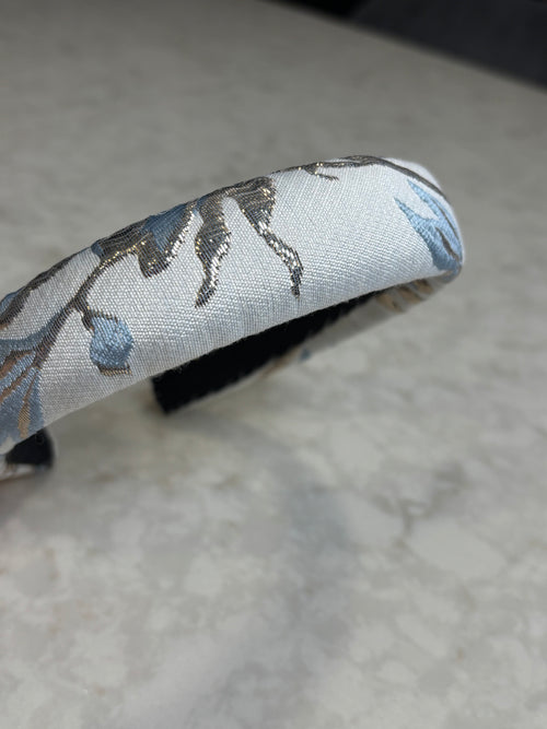 A matching hair bow for the chic two-piece set