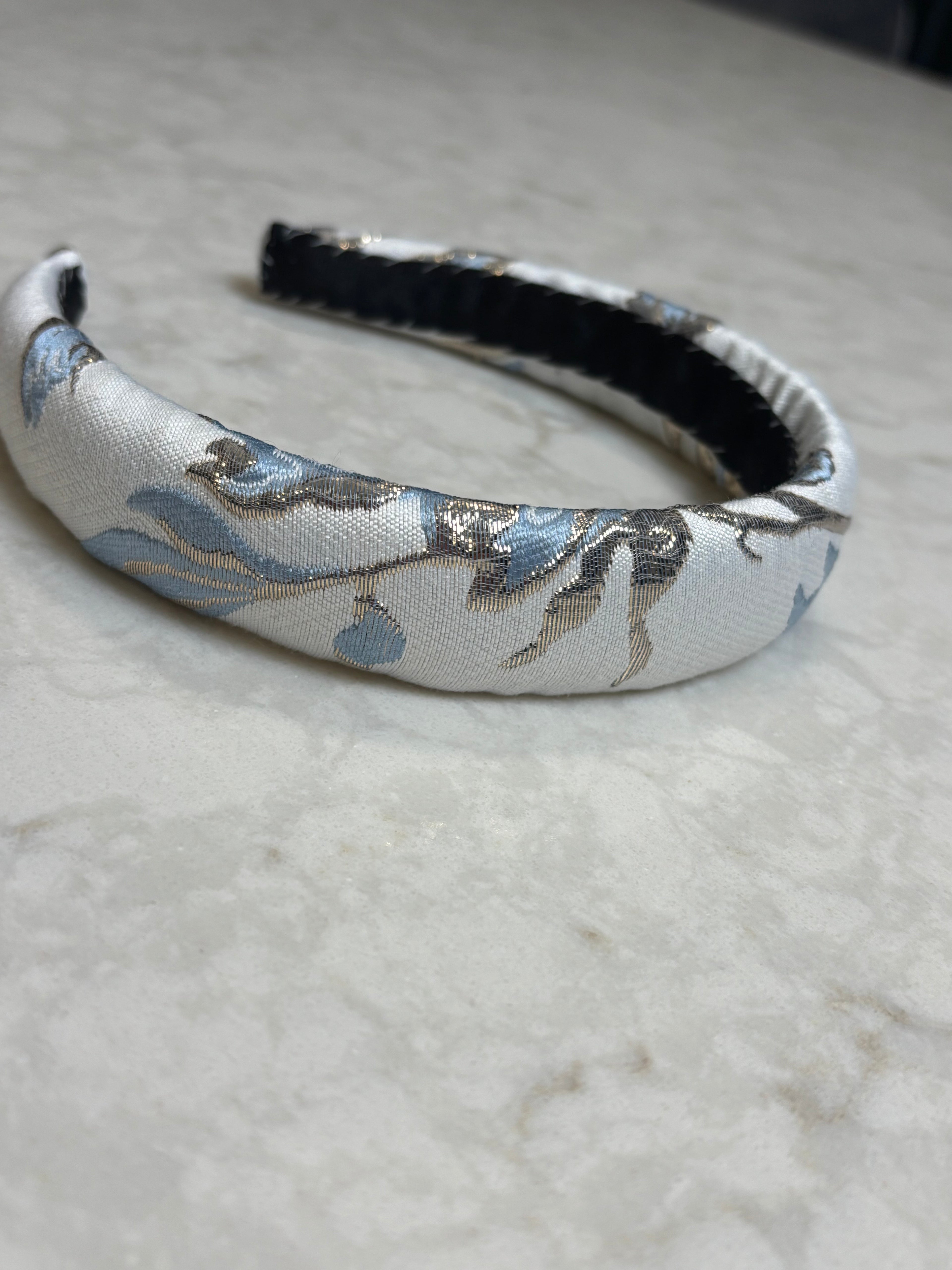 A matching hair bow for the chic two-piece set